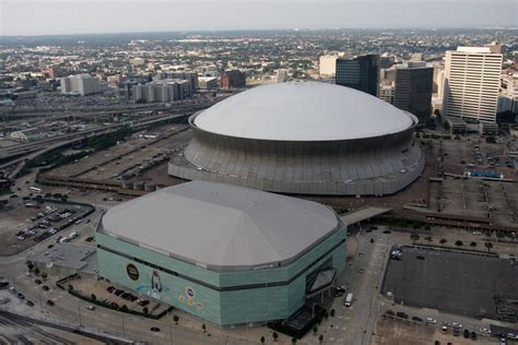 FROM THE F.E.M.A. FILES / AERIAL VIEW OF THE NEW ORLEANS SUPERDOME ...