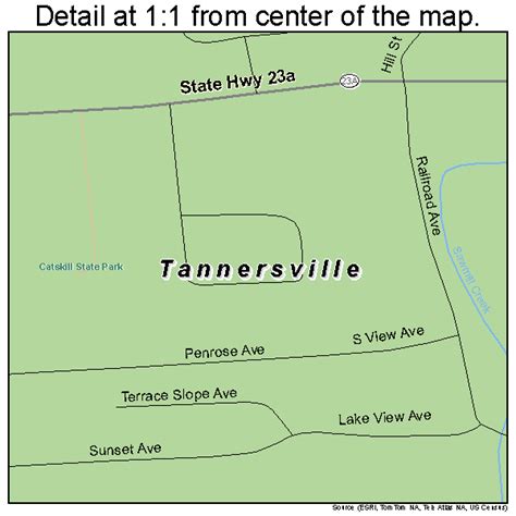 Tannersville New York Street Map 3673143