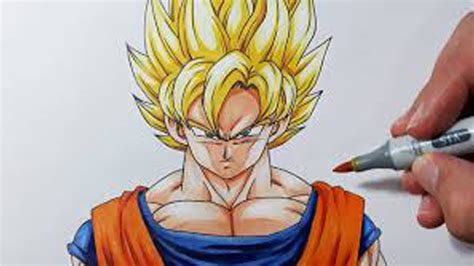 Como desenhar o Goku (Dragon Ball Z) em apenas 1 minuto - YouTube