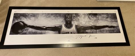 Numbered 23/100 Michael Jordan Signed Wings poster Framed | eBay