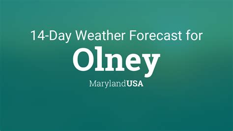 Olney, Maryland, USA 14 day weather forecast