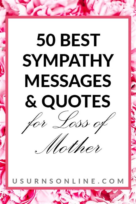 50 Best Sympathy Messages & Quotes for Loss of Mother » US Urns Online