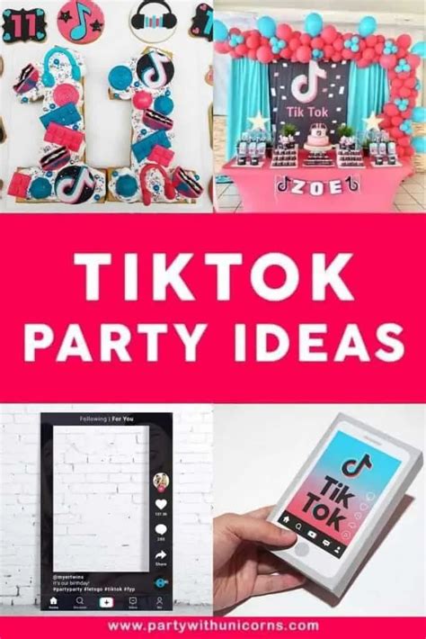 TikTok Party Ideas - Decorations, Games, Favors & More - Party with Unicorns