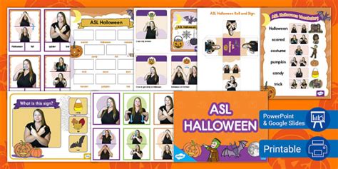 ASL Halloween Activity Pack (teacher made) - Twinkl