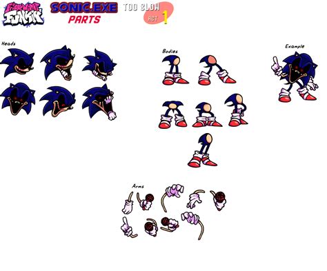 FNF Parts - Sonic.EXE (2.5/3.0) Too Slow Sheet by RonaTheRTD on DeviantArt