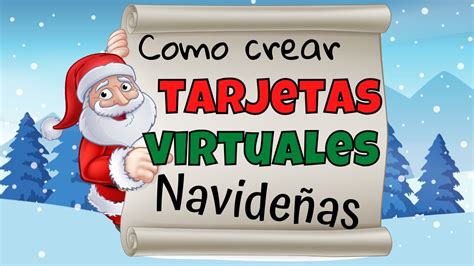 COMO CREAR UNA TARJETA DE NAVIDAD VIRTUAL - YouTube