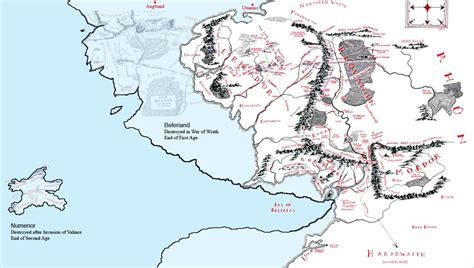 Beleriand and Middle-earth | Silmarillion map, Middle earth map, Middle earth