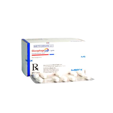 GLUCOPHAGE XR Metformin 1g Tablet x 1 – XalMeds