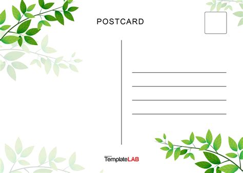 Printable Blank Postcards Templates - Printable Online