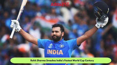 Rohit Sharma Smashes India's Fastest World Cup Century