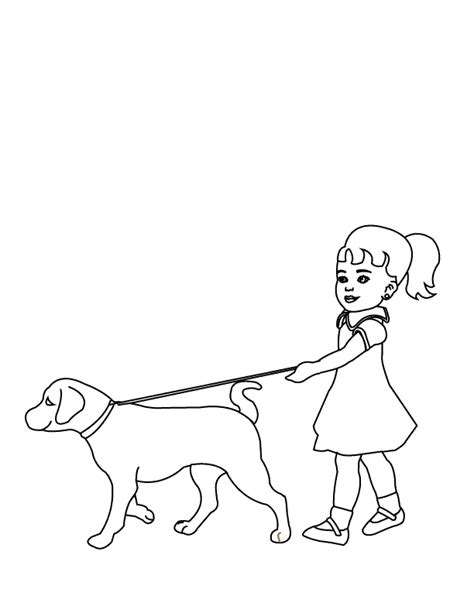 Dog Walking Drawing at GetDrawings | Free download