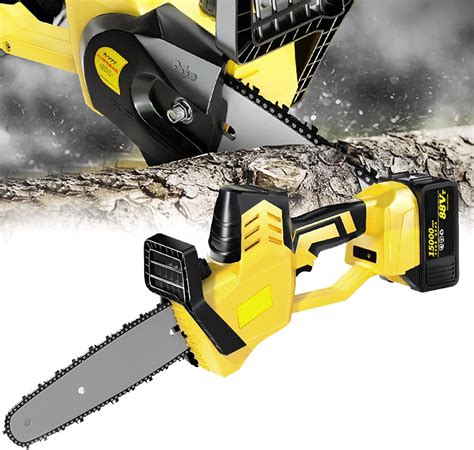 Mini Electric Cordless Chainsaw, 10inch Handheld Chainsaw Small ...