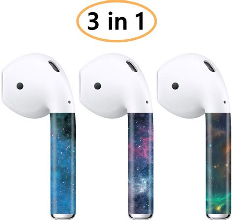 AirPods Skin (3 in 1 AirPod Skins) for AirPods 2 & 1 (Galaxy Space ...