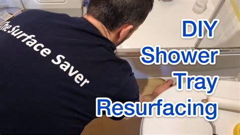 DIY Shower Tray Resurfacing Full How-To Video - YouTube