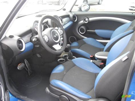 Pacific Blue/Carbon Black Interior 2007 Mini Cooper S Hardtop Photo ...