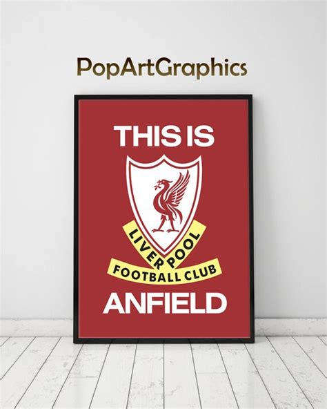 Liverpool fc poster This is anfield poster illustrated art