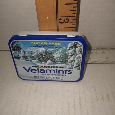 Vintage VELAMINTS Chocolate MINTS Candy Tin Box Container | EstateSales.org