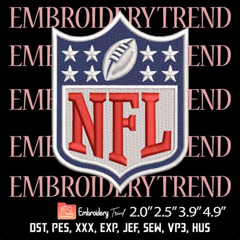 NFL Logo Embroidery Design, American Football Embroidery Digitizing Pes ...