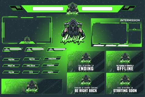 Upland_design: I will craft animated twitch overlay, stream package and ...