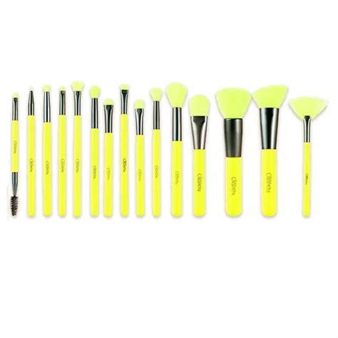 Beauty Creations 15 Piece Brush Set Neon Yellow (15NB-C) - Wholesale55