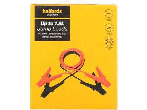 Halfords Up to 1.8L Jump Leads | Halfords UK