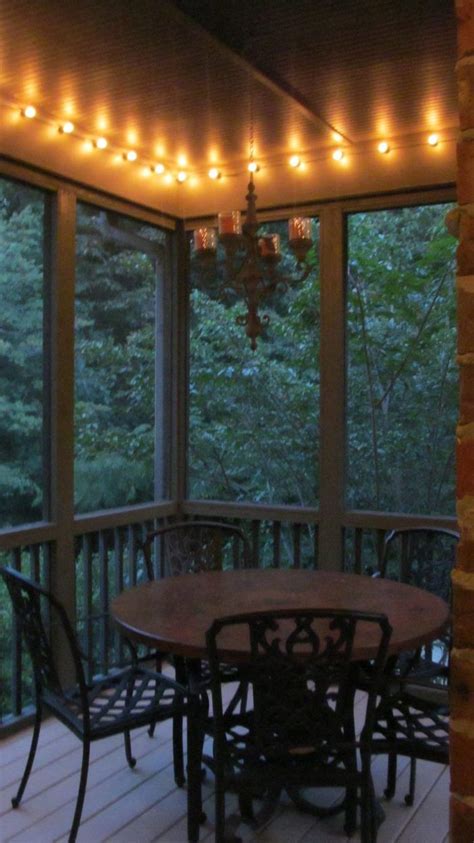 screened porch makeover: new look less than $500 | Patio lighting, Patio, Porch lighting