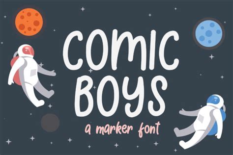 Comic Boys Font Digital Font Download