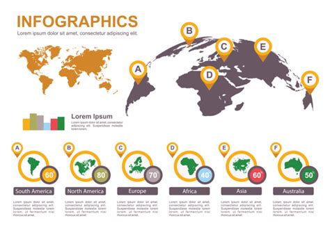 World map infographic 120651 Vector Art at Vecteezy