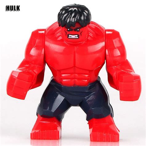 Red Hulk Minitoys Superheroes Minifigure Block Toys