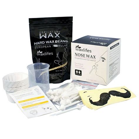 Nose Wax Hair Remover Nose Wax Kit for Men and Women at Home Nose Hair Removal, Nose Hair ...