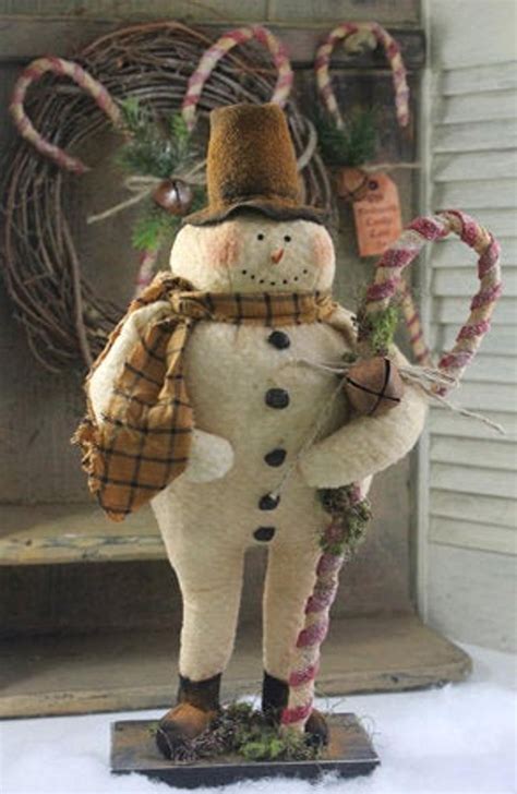 Frost T Canes Primitive Snowman PATTERN CF887 | Etsy | Primitive snowmen patterns, Snowmen ...