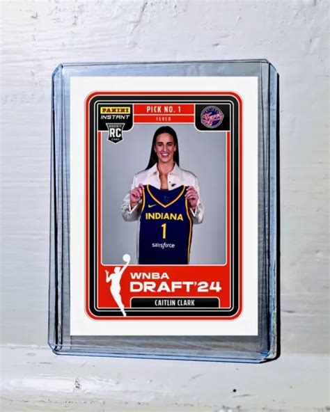 CAITLIN CLARK 2024 Panini WNBA Draft Night Rookie Card PreSale £16.97 ...