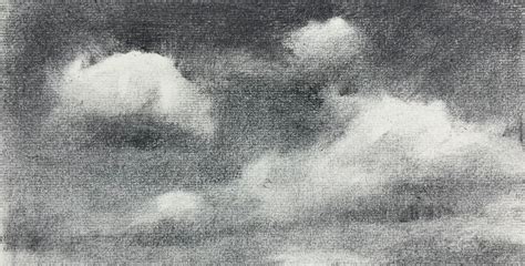 How To Draw Clouds - Drawing Clouds with Charcoal