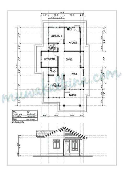 Plan Rumah 3 Bilik Tidur 2 Air | Desainrumahid.com