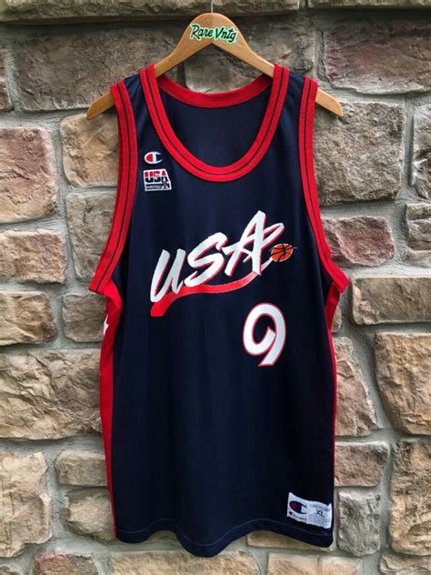 1996 Michael Jordan Team USA Champion Olympic Jersey Size 48 XL – Rare VNTG