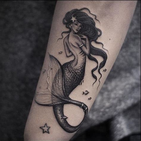 50 Beautiful and Cute Mermaid Tattoos Designs and Ideas