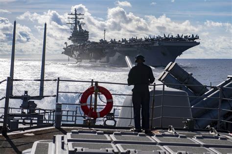 Replenishment-at-sea Aboard USS Chancellorsville | Center for International Maritime Security