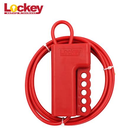 Two Type Cable Lockout Tagout Devices With Dia 3.2mm 5mm Length 2.4m