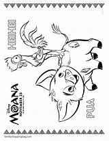 Coloring Page 4 Moana sketch template