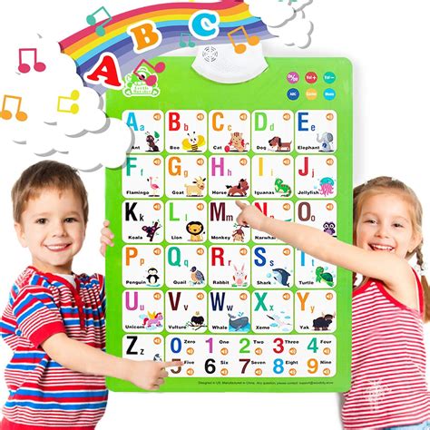 Gentle Monster Electronic Alphabet Poster Wall Chart Abc 123 Music Toddler Learn | eBay