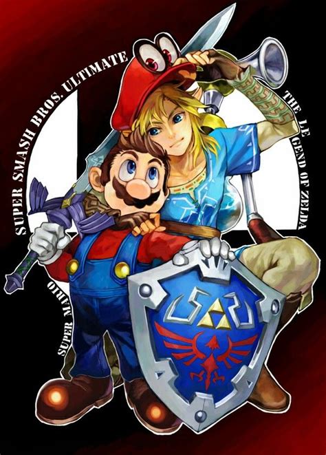 Link and Mario :D💙💚 | Smash bros, Nintendo super smash bros, Super smash bros