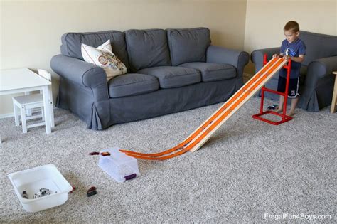 How to Make a PVC Pipe Adjustable Hot Wheels Car Ramp - Frugal Fun For Boys and Girls