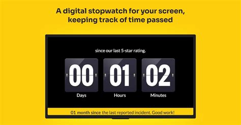 Countup Timer - Digital Signage App - ScreenCloud