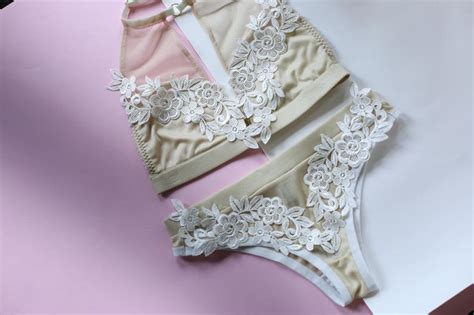 Bedroom bra set Lace boho set lingerie set sexy lingerie | Etsy