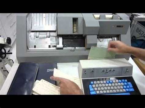 1964 IBM 029 Card Punch Working Demonstration : retrobattlestations