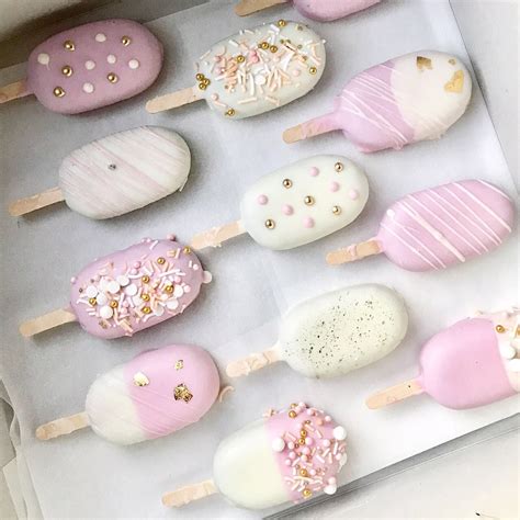 Cake Popsicles | Ice cream cake pops, Elegant cake pops, Cake pop decorating