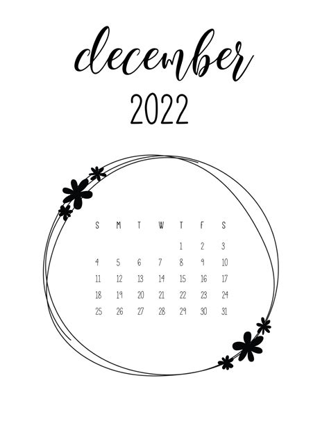 2022 calendar printable one page world of printables - 2022 calendar printable cute free 2022 ...