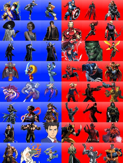 Marvel Vs Capcom 4 Fan Roster With DLC Skin Ideas and Season Passes : r ...