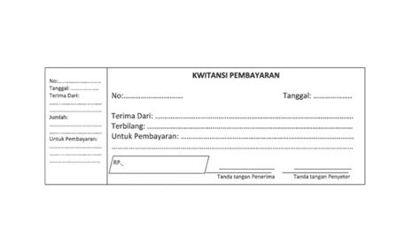 3 Format Kwitansi Word, PSD, Excel Bisa Di Edit (Download)