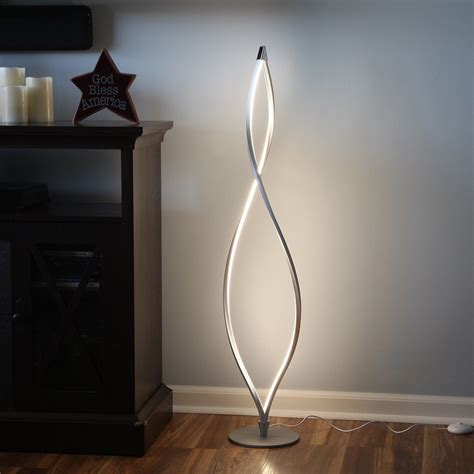 Contemporary Twist LED Standing Floor Lamp